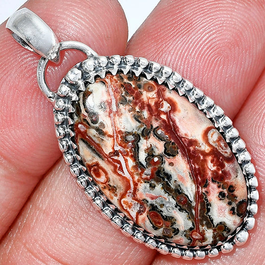 Natural Leopard Skin Jasper Pendant P-1312 SDP152436
