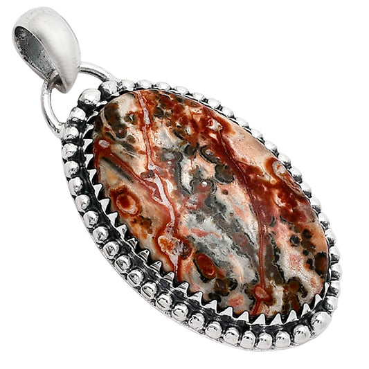 Natural Leopard Skin Jasper Pendant P-1312 SDP152436