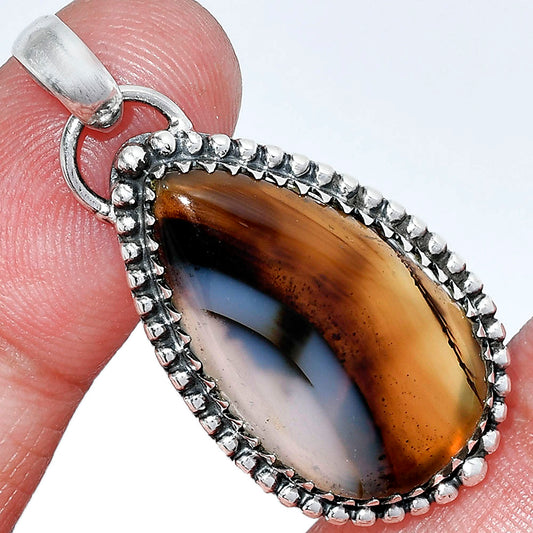 Natural Montana Agate - USA Pendant P-1312 SDP152441