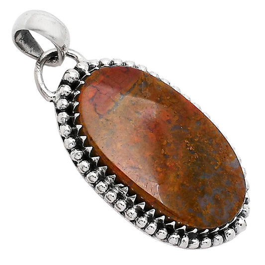 Natural Red Moss Agate Pendant P-1312 SDP152456