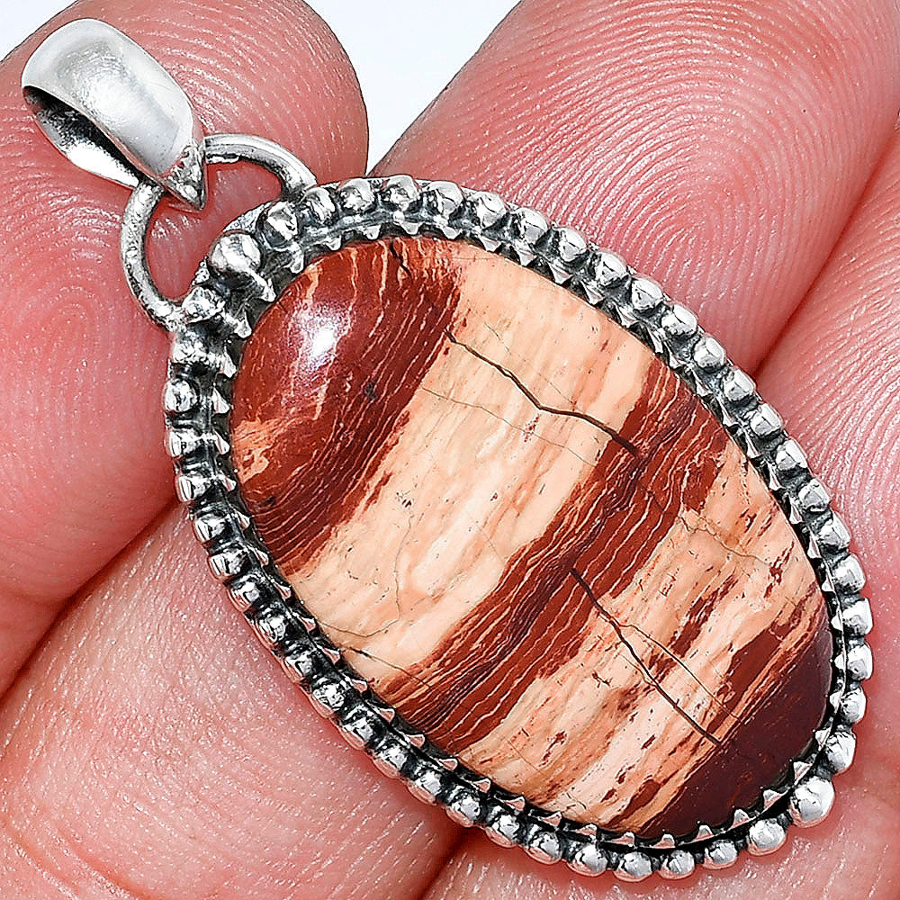 Natural Snake Skin Jasper Pendant P-1312 SDP152460