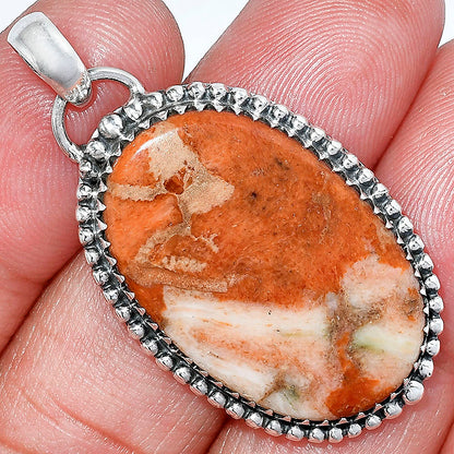 Natural Red Sponge Coral Pendant P-1312 SDP152461