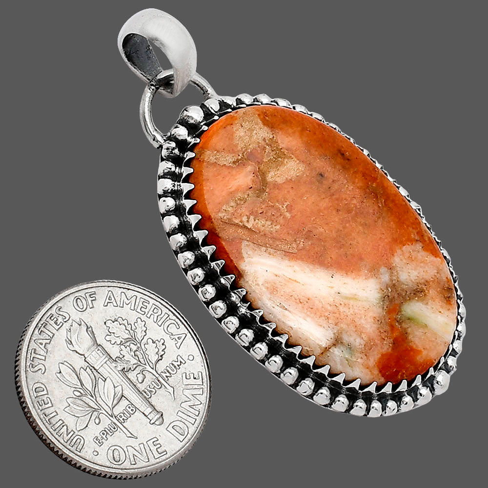 Natural Red Sponge Coral Pendant P-1312 SDP152461
