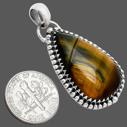 Natural Blue Tiger Eye Pendant P-1312 SDP152485