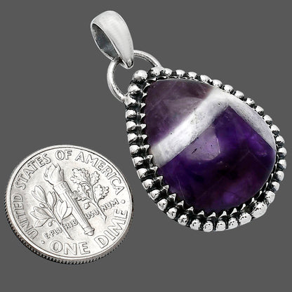 Natural Chevron Amethyst Pendant P-1312 SDP152492