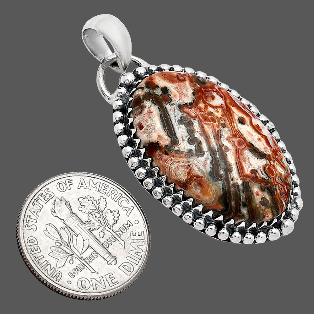 Natural Leopard Skin Jasper Pendant P-1312 SDP152496