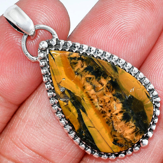 Turkish Rainforest Chrysocolla Pendant P-1312 SDP152505