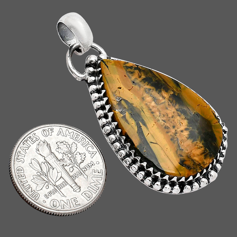 Turkish Rainforest Chrysocolla Pendant P-1312 SDP152505