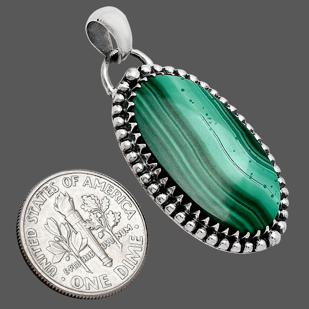 Natural Malachite Eye - Congo Pendant P-1312 SDP152511