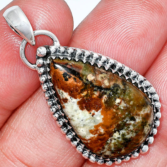 Natural Rocky Butte Picture Jasper Pendant P-1312 SDP152513