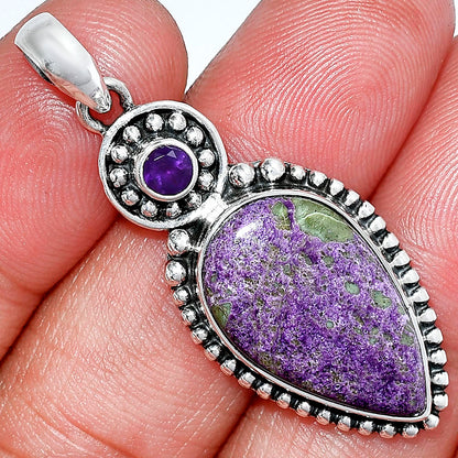 Purpurite - South Africa & Amethyst Pendant P-1500 SDP152829