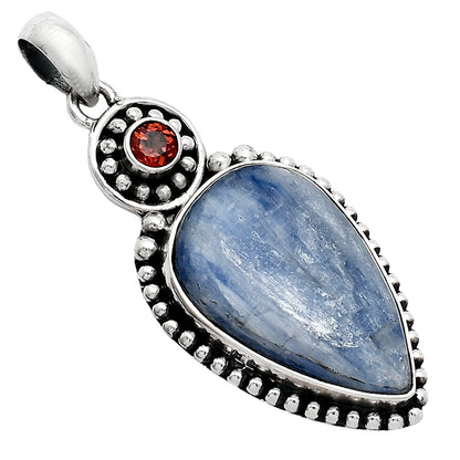 Blue Kyanite - Brazil & Garnet Pendant P-1500 SDP152833