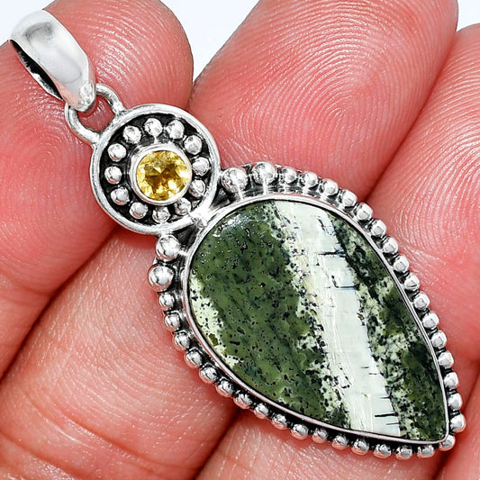 Natural Chrysotile & Citrine Pendant P-1500 SDP152843