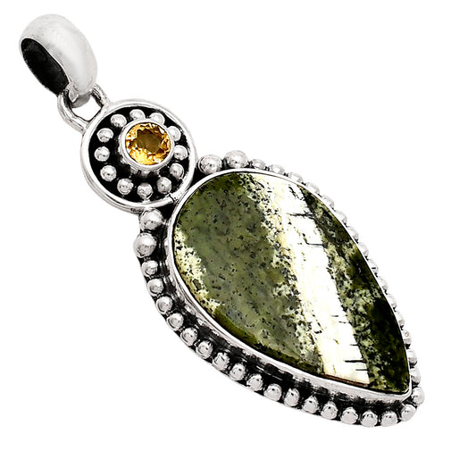 Natural Chrysotile & Citrine Pendant P-1500 SDP152843