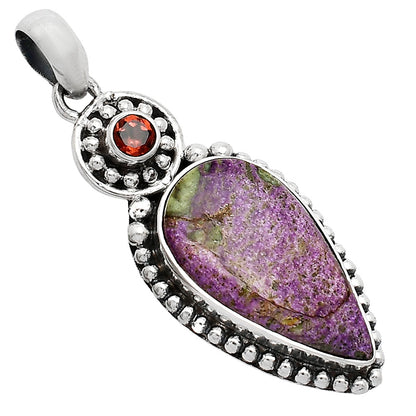 Purpurite - South Africa & Garnet Pendant P-1500 SDP152852
