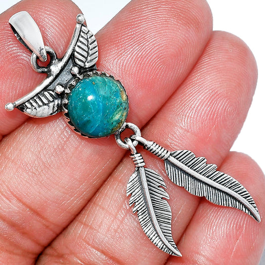 Feather - Natural Peruvian Opalina Pendant P-1284 SDP152891
