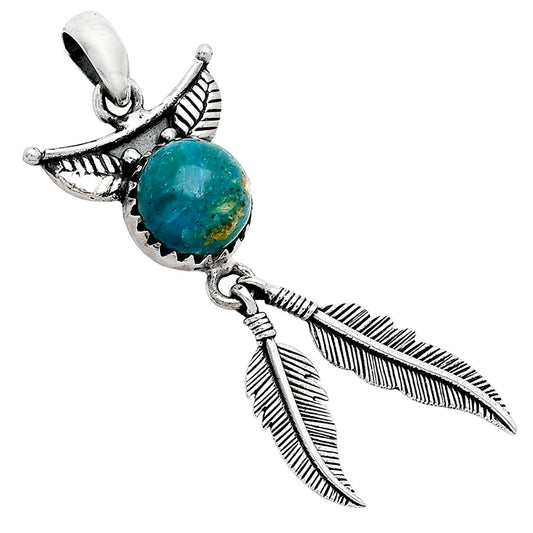 Feather - Natural Peruvian Opalina Pendant P-1284 SDP152891