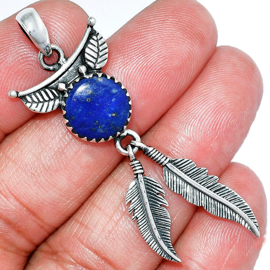 Feather - Lapis Lazuli - Afghanistan Pendant P-1284 SDP152895