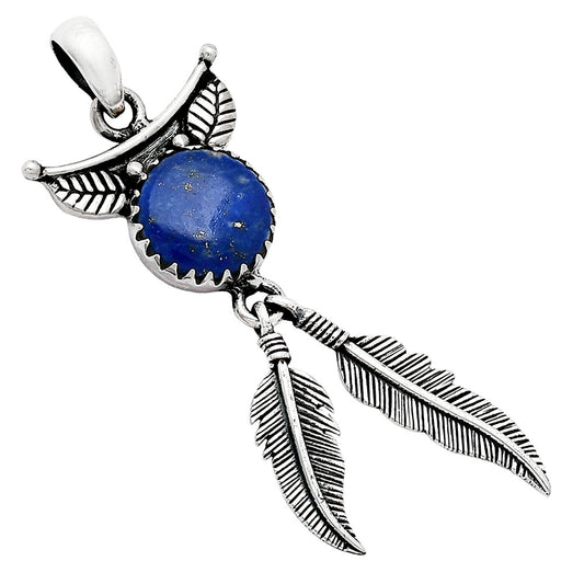 Feather - Lapis Lazuli - Afghanistan Pendant P-1284 SDP152895