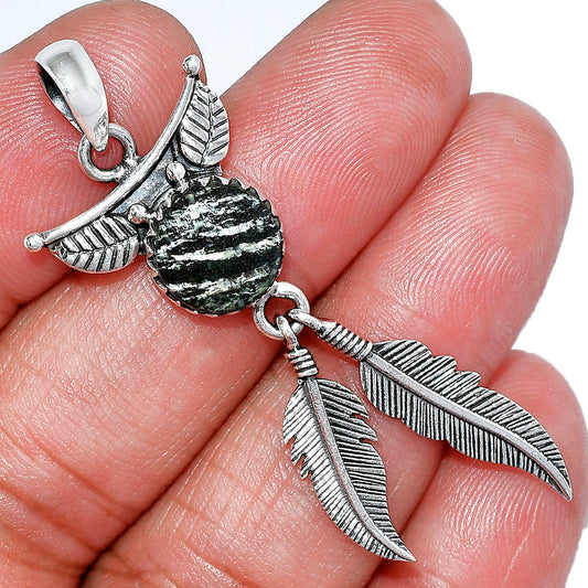 Feather - Natural Chrysotile Pendant P-1284 SDP152898
