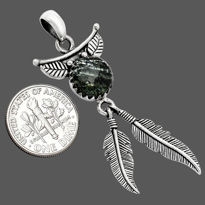 Feather - Natural Chrysotile Pendant P-1284 SDP152898