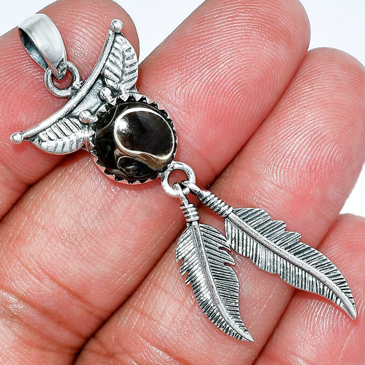 Feather - Turtella Jasper - USA Pendant P-1284 SDP152901