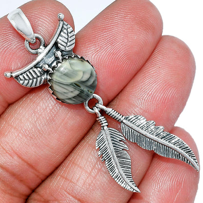 Feather - Imperial Jasper - Mexico Pendant P-1284 SDP152902
