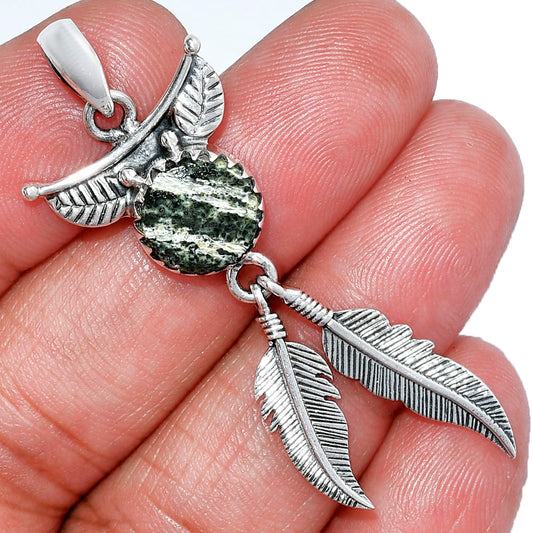 Feather - Natural Chrysotile Pendant P-1284 SDP152903