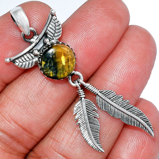 Feather - Natural Nellite Pendant P-1284 SDP152904