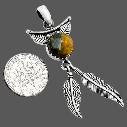 Feather - Natural Nellite Pendant P-1284 SDP152904