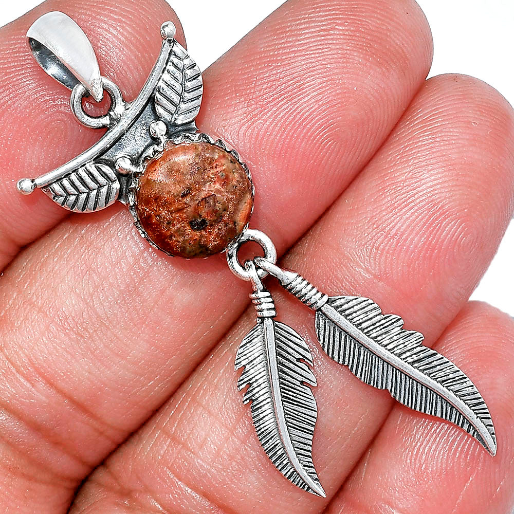 Feather - Rare Cady Mountain Agate Pendant P-1284 SDP152949