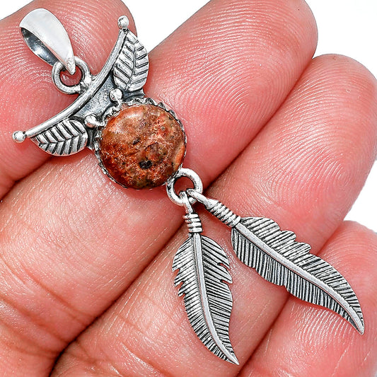 Feather - Rare Cady Mountain Agate Pendant P-1284 SDP152949