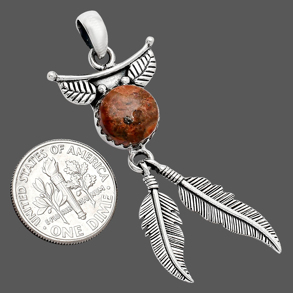 Feather - Rare Cady Mountain Agate Pendant P-1284 SDP152949