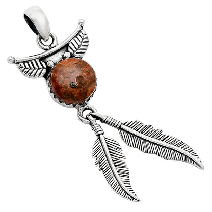 Feather - Rare Cady Mountain Agate Pendant P-1284 SDP152949