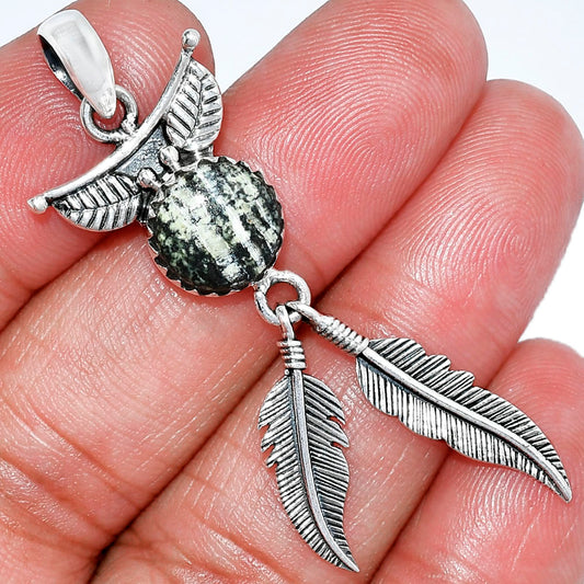 Feather - Natural Chrysotile Pendant P-1284 SDP152955
