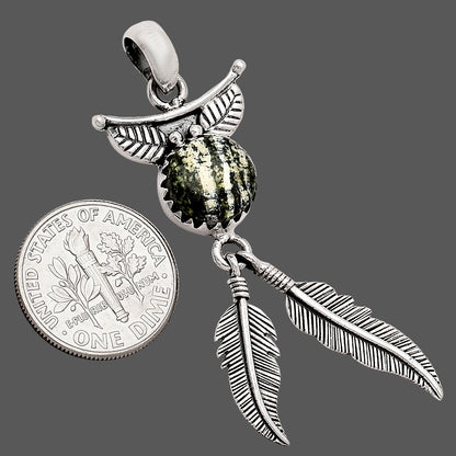 Feather - Natural Chrysotile Pendant P-1284 SDP152955
