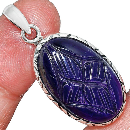 Carved Labradorite - Madagascar Pendant P-1079 SDP153007