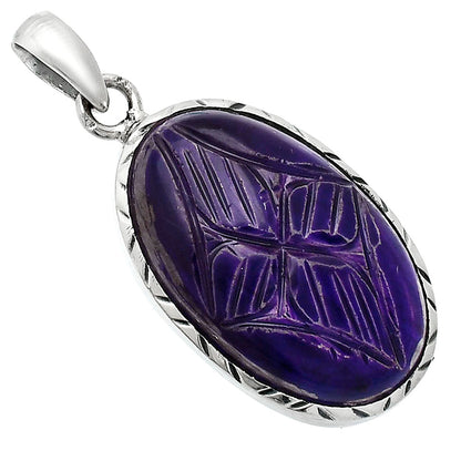 Carved Labradorite - Madagascar Pendant P-1079 SDP153007
