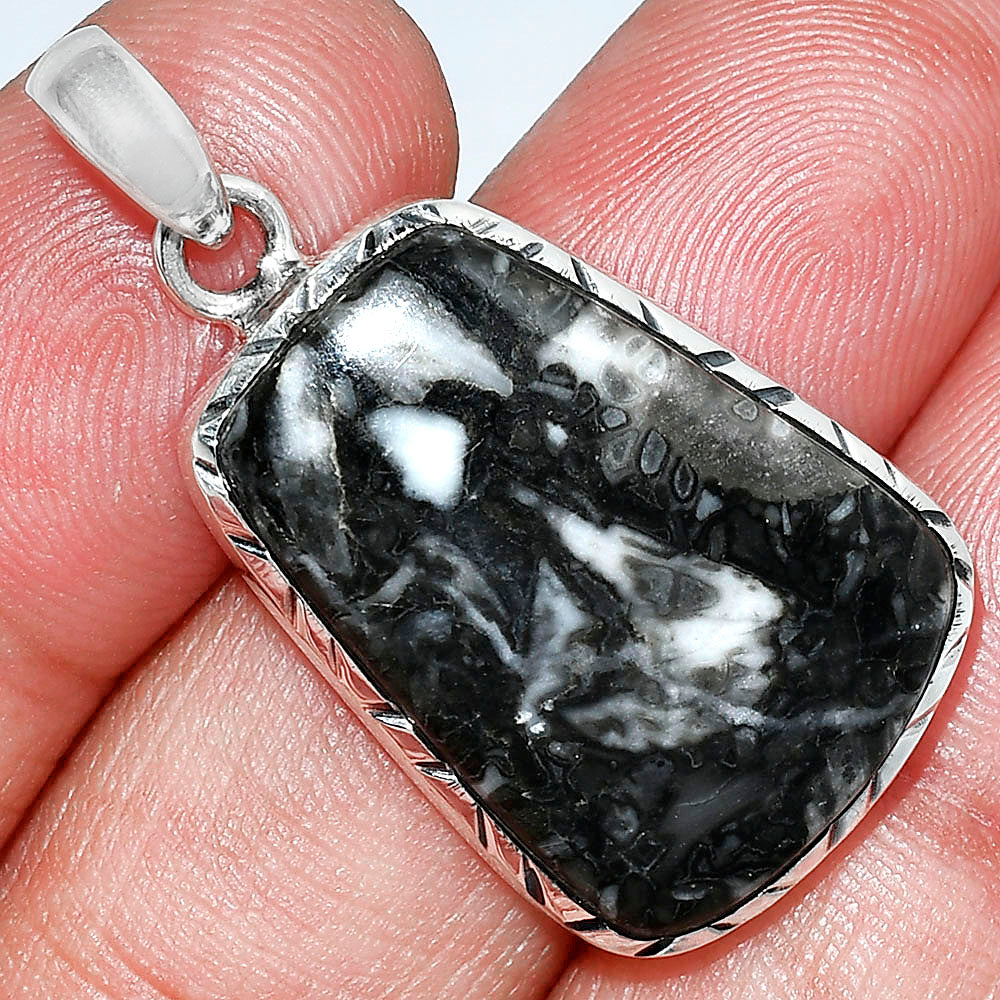 Natural Mexican Cabbing Fossil Pendant P-1079 SDP153022
