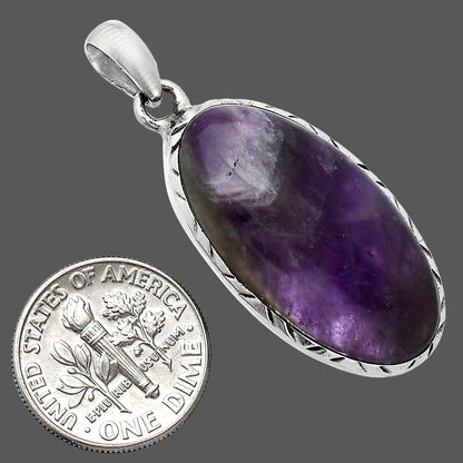 Natural Chevron Amethyst Pendant P-1079 SDP153056