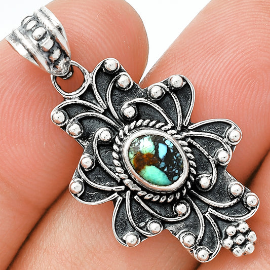 Natural Lucky Charm Tibetan Turquoise Pendant P-1558 SDP153082