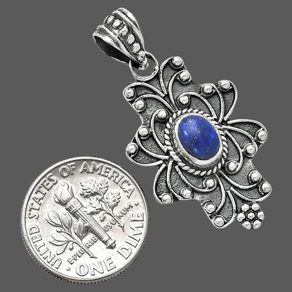 Natural Lapis Lazuli - Afghanistan Pendant P-1558 SDP153086
