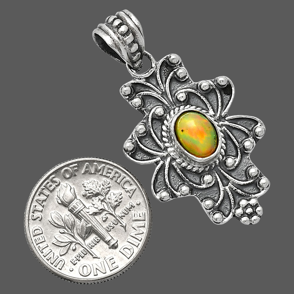 Natural Ethiopian Opal Pendant P-1558 SDP153100