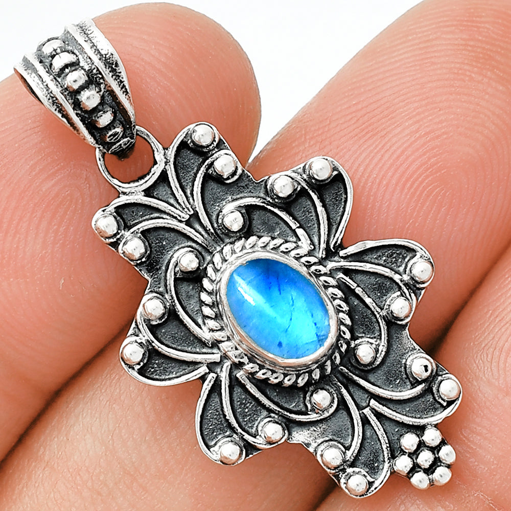 Blue Fire Labradorite - Madagascar Pendant P-1558 SDP153118
