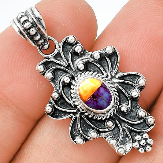 Spiny Oyster Turquoise - Arizona Pendant P-1558 SDP153125
