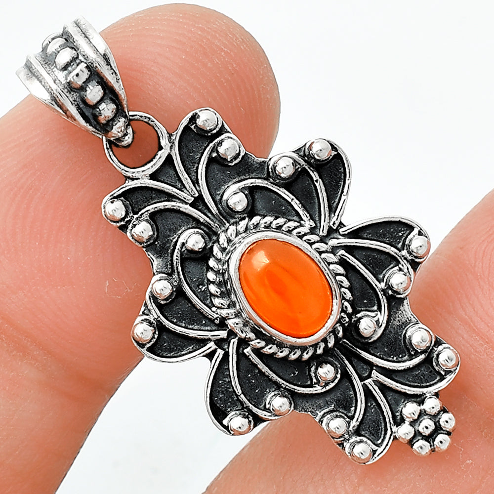 Natural Carnelian Pendant P-1558 SDP153133