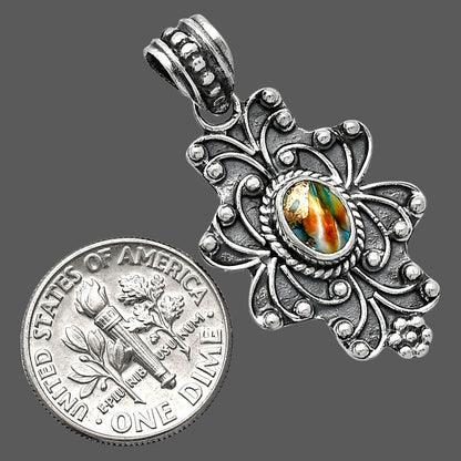 Spiny Oyster Turquoise - Arizona Pendant P-1558 SDP153140