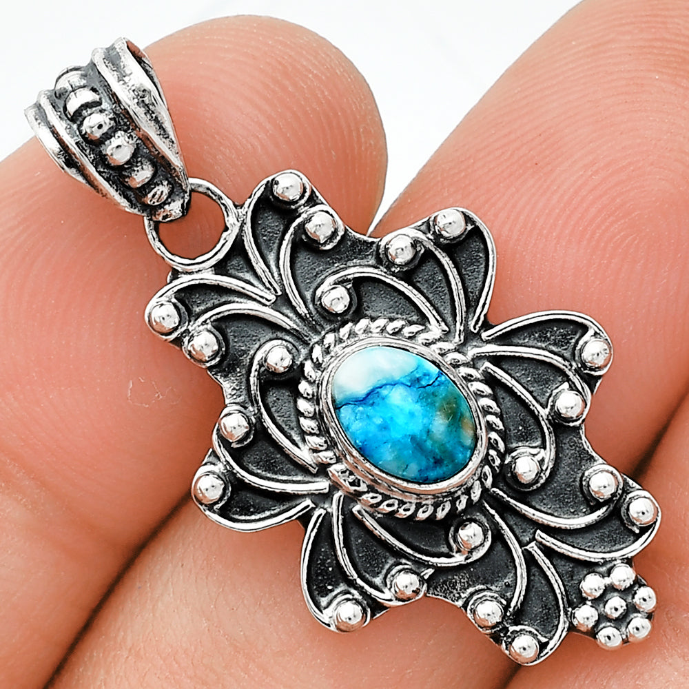 Spiny Oyster Turquoise - Arizona Pendant P-1558 SDP153146
