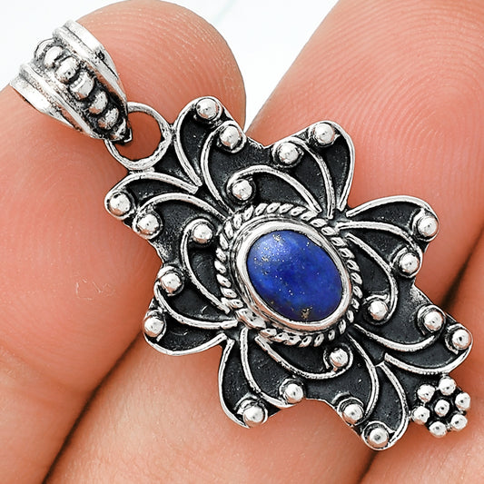 Natural Lapis Lazuli - Afghanistan Pendant P-1558 SDP153147