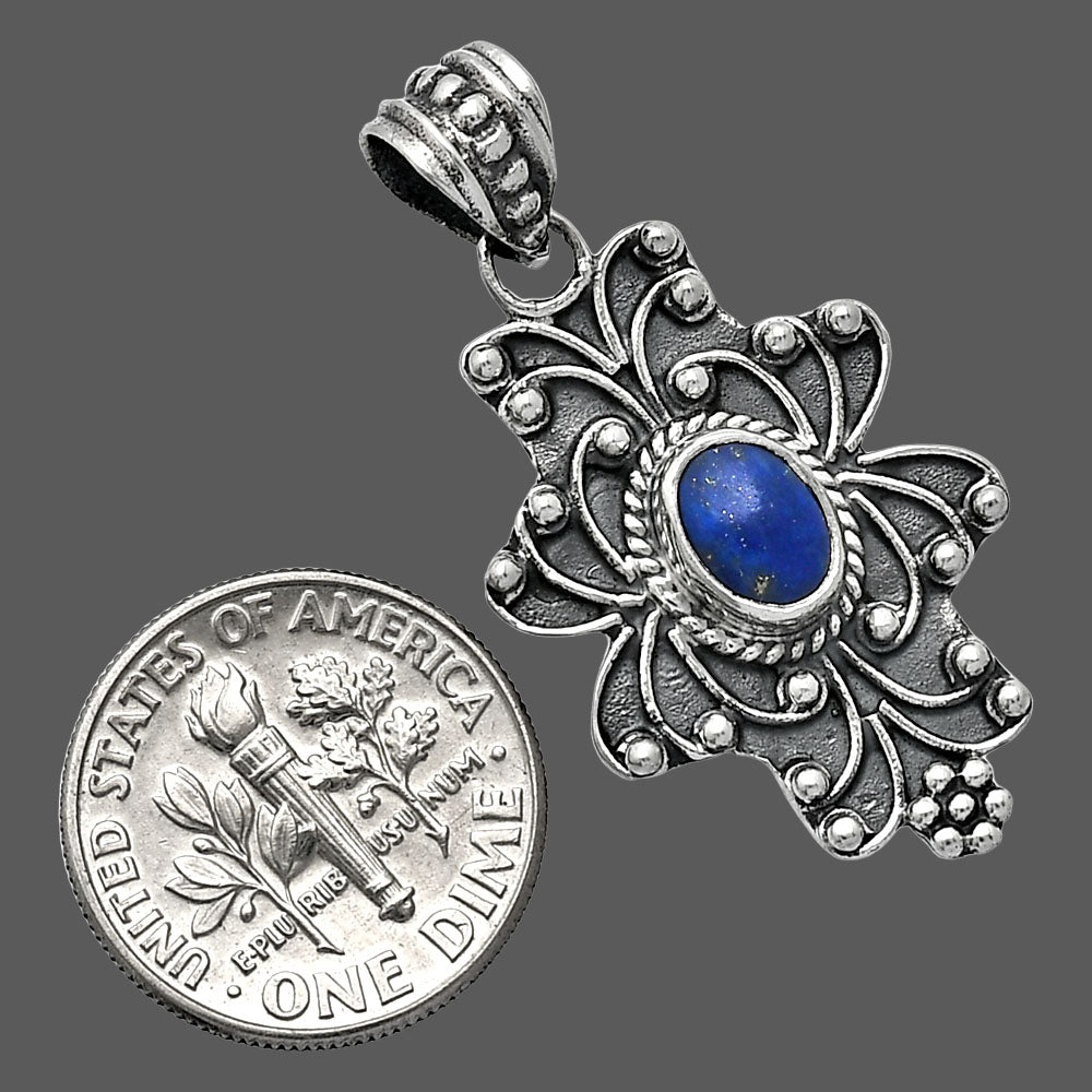 Natural Lapis Lazuli - Afghanistan Pendant P-1558 SDP153147